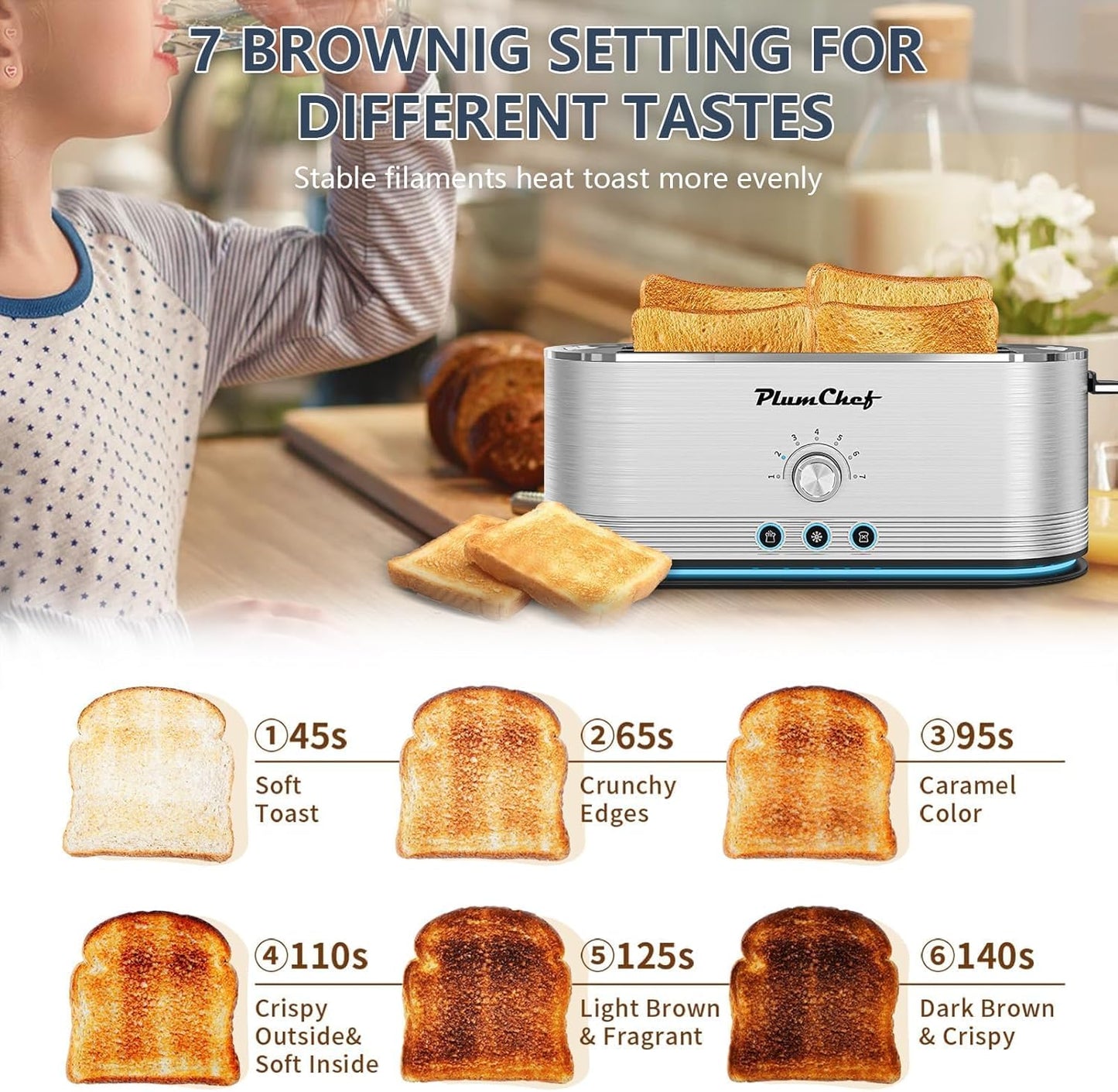 Panini de 4 rebanadas acero inox con bandeja antihuella