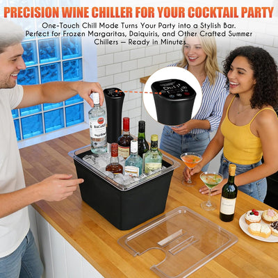 Cocina Precisión Sous Vide 1000W con Contenedor 12qt y Manguito