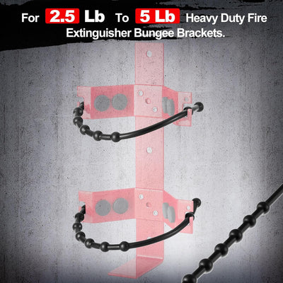 4 Correas Goma Negra Alta Resistencia Extintor 2.5-5lb