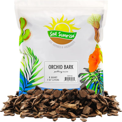 Corteza de pino orgánica para macetas orquídea 2.83l