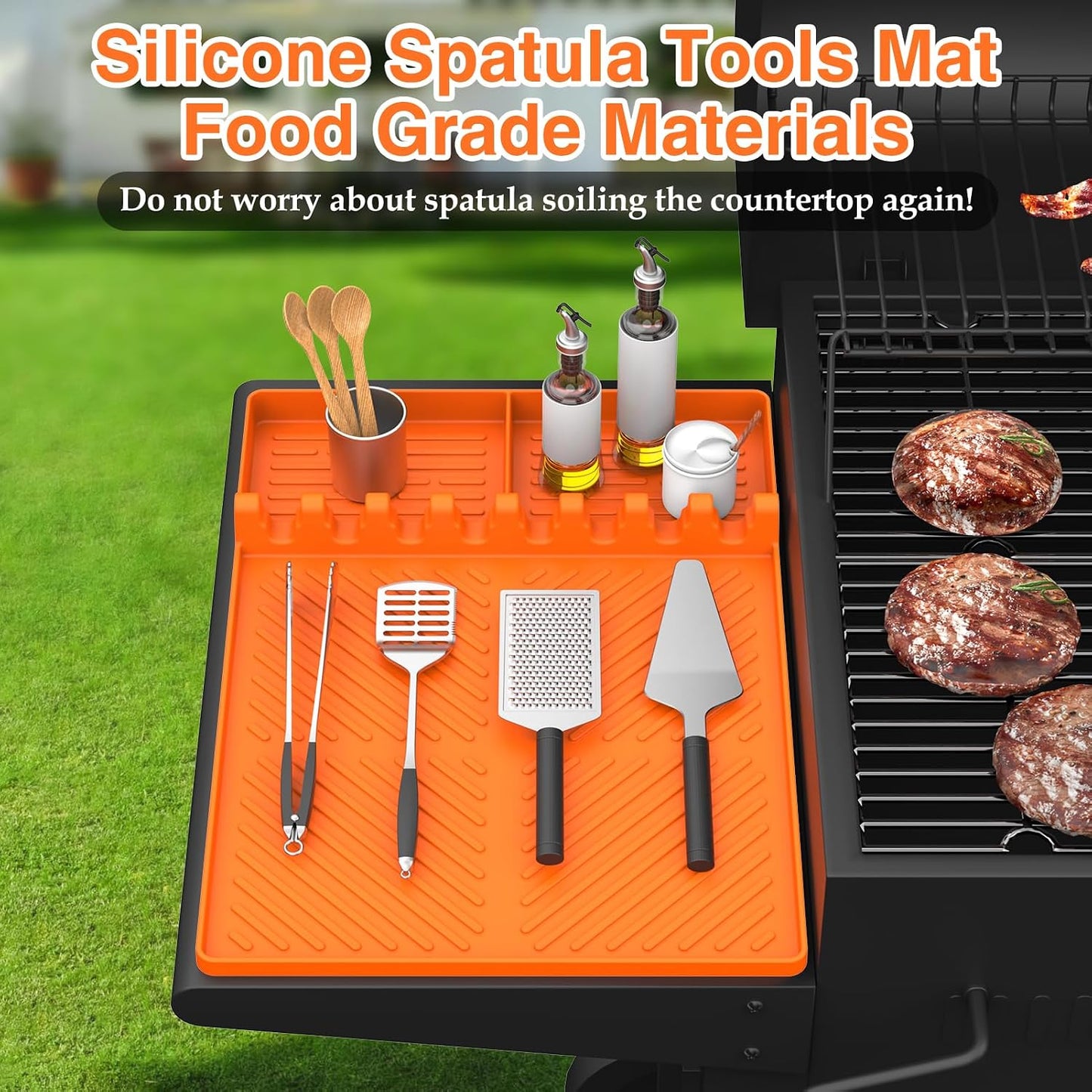 Estera silicona para parrilla Blackstone accesorio estante lateral
