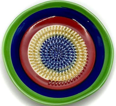 Juego de 4 platos de rallador de ajo cerámica todo en uno multicolor