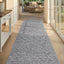 Alfombra pasillo 36x96pulg antideslizante gris