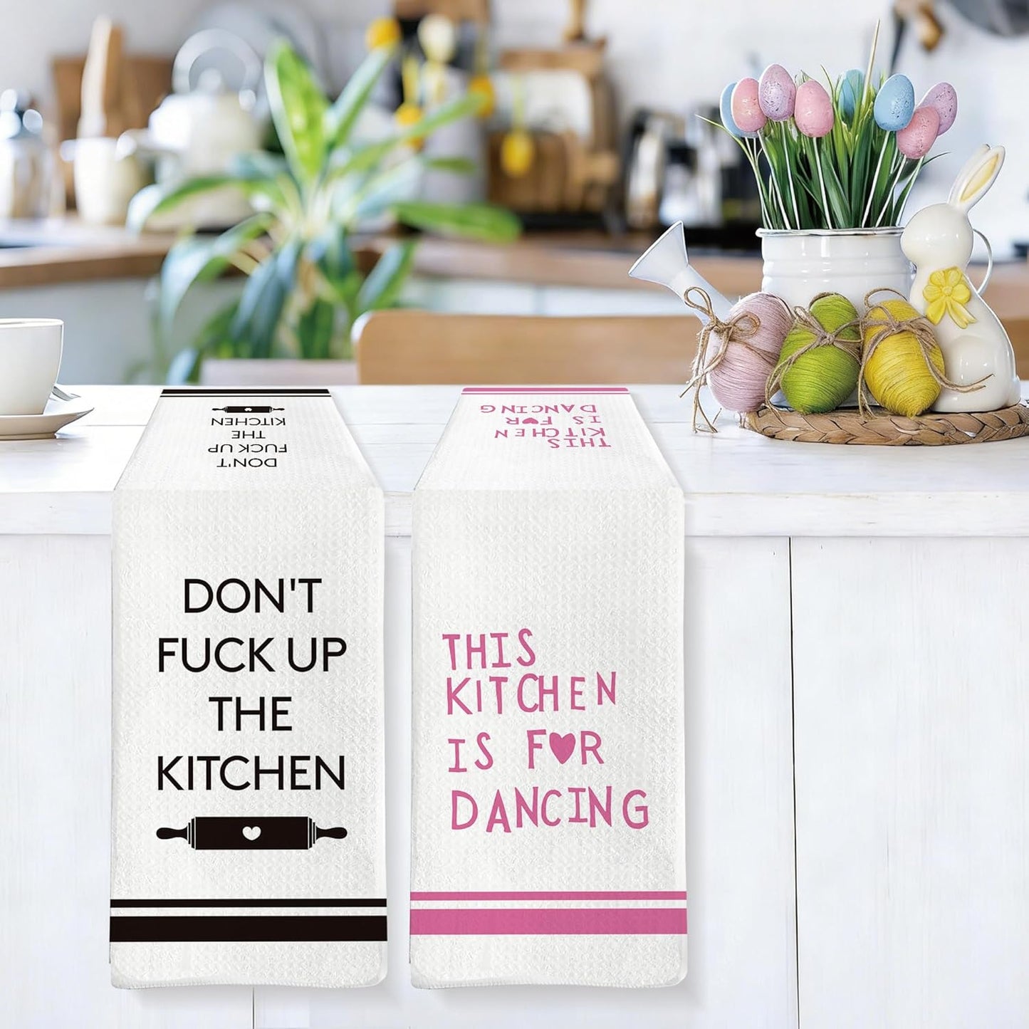 Toalla de cocina divertida con frase humorística en inglés