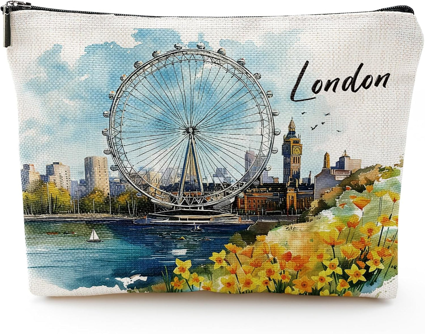 Bolsa maquillaje souvenir Londres para viajeras mujeres