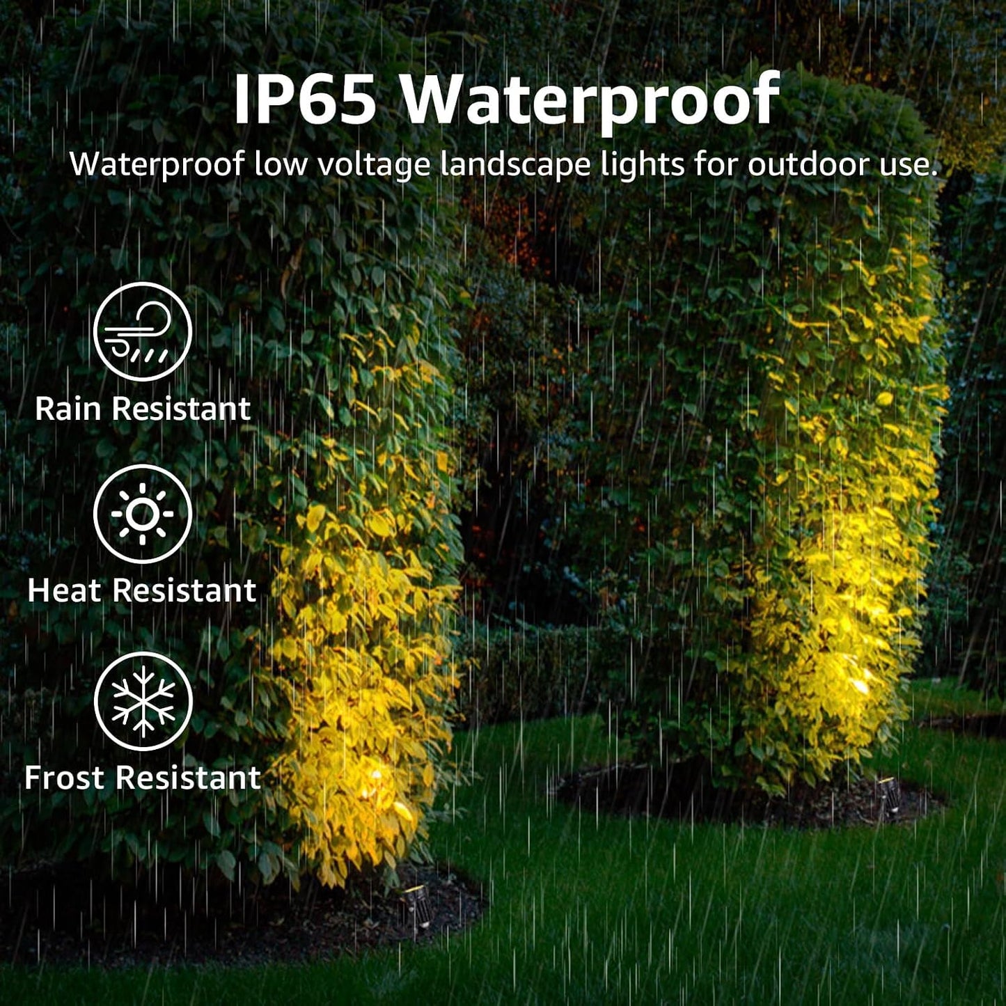 Iluminación LED paisaje 3W 3000K luz blanca cálida exterior set 8