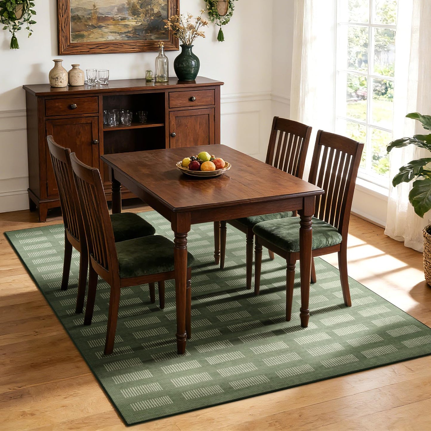 Alfombra lavable 5x7ft ultra suave antideslizante interior