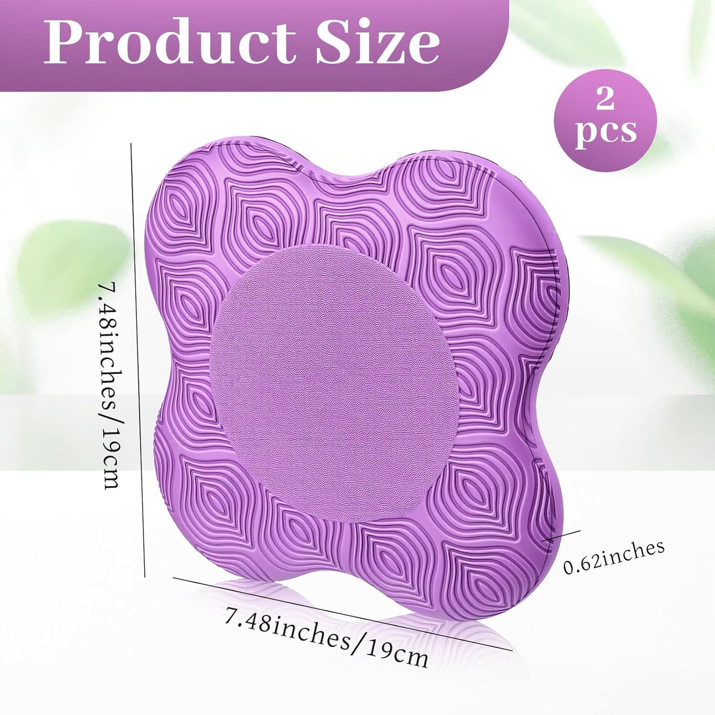 2 Pzas Rodilleras Yoga Almohadillas Extra Gruesas