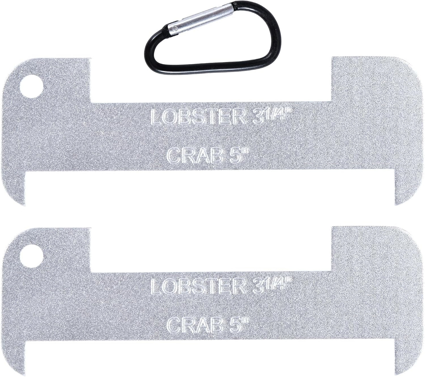 Paquete de 2 medidores de aluminio para langosta y cangrejo azul
