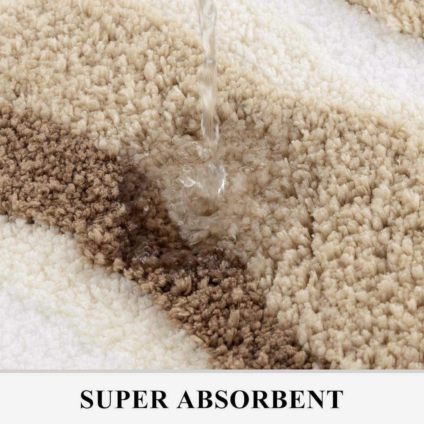 Set 5 Alfombras Baño Microfibra Antiderrap Absorbentes