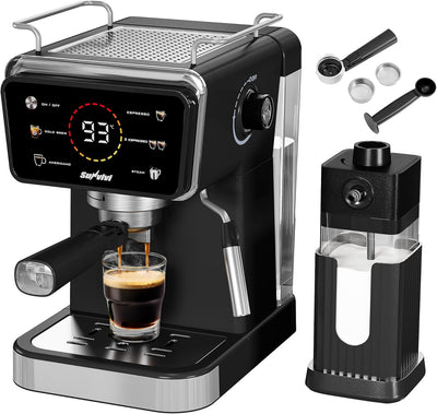 Cafetera Espresso 20 Bar Espumador Leche Tanque 52oz