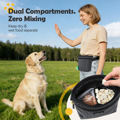 Bolsa magnética para pasear perros con dispensador