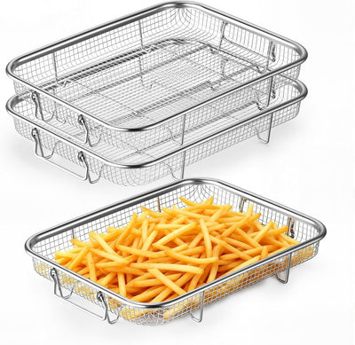 Cesta freidora aire 11.8pulg acero inox 3 pzas