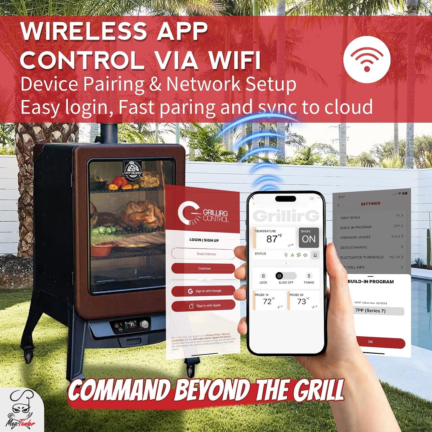 Controlador parrilla WiFi PID Pit Boss termostato inteligente
