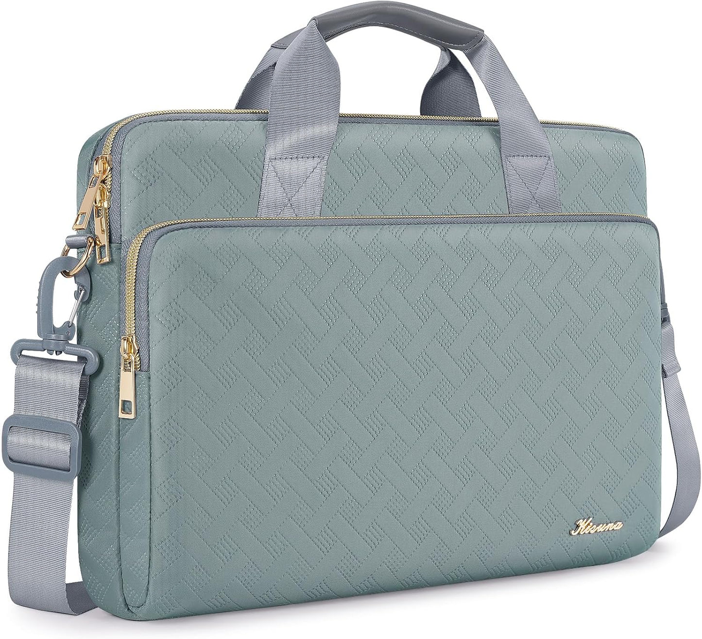 Funda portátil 13-17pulg resistente agua gris-verde