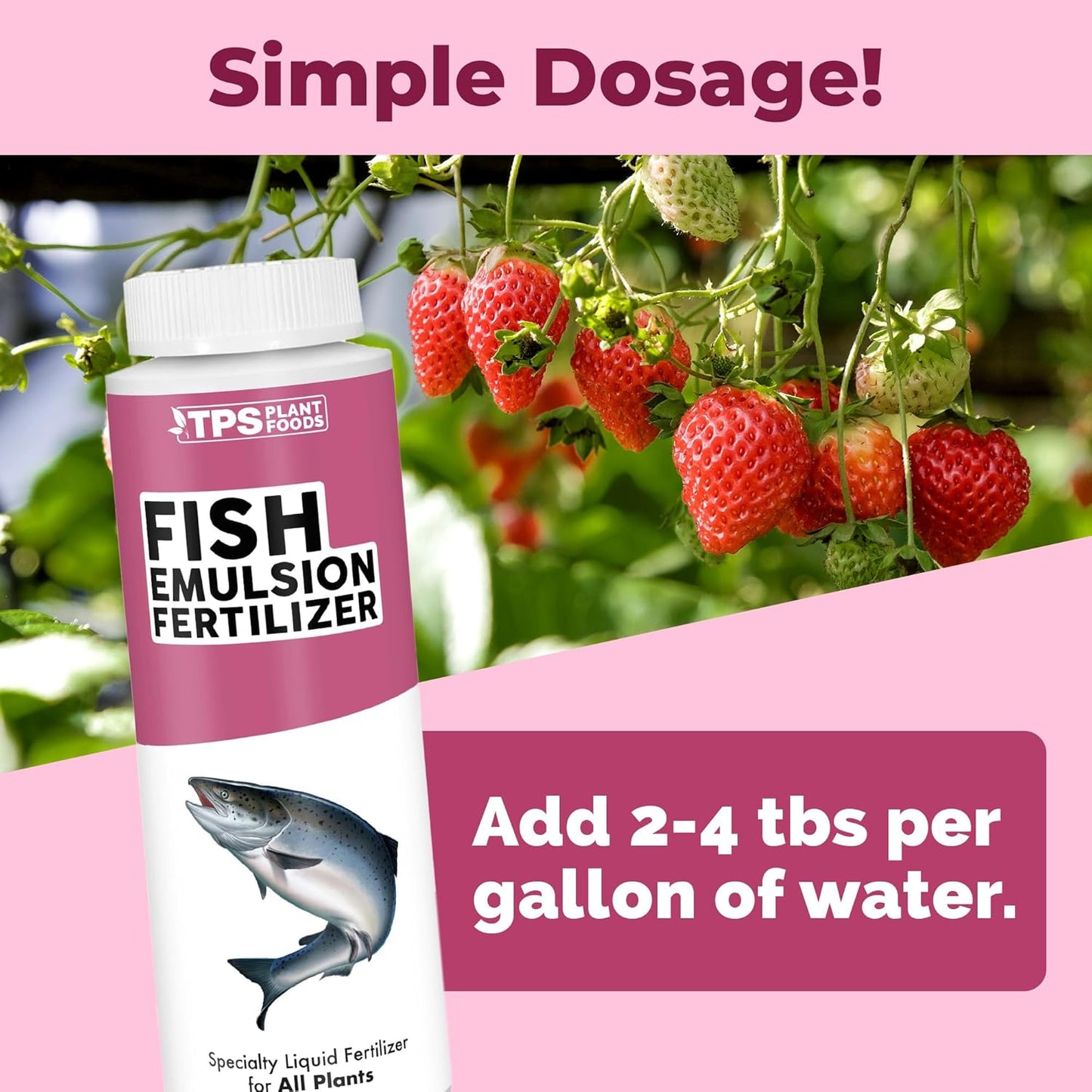 Fertilizante Emulsión Pescado para Plantas 8oz