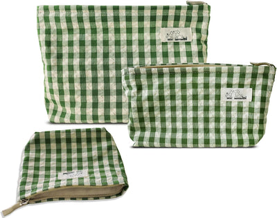 Set 3 Bolsas Maquillaje Organizador Cosméticos para Mujer y Niña