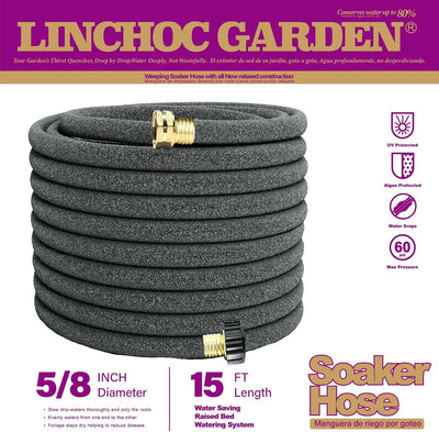 Manguera 5/8pulg 15ft flexible para camas elevadas contenedores