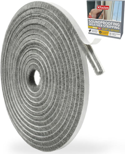 Burlete autoadhesivo para ventanas puerta 0.35pulg x33pies