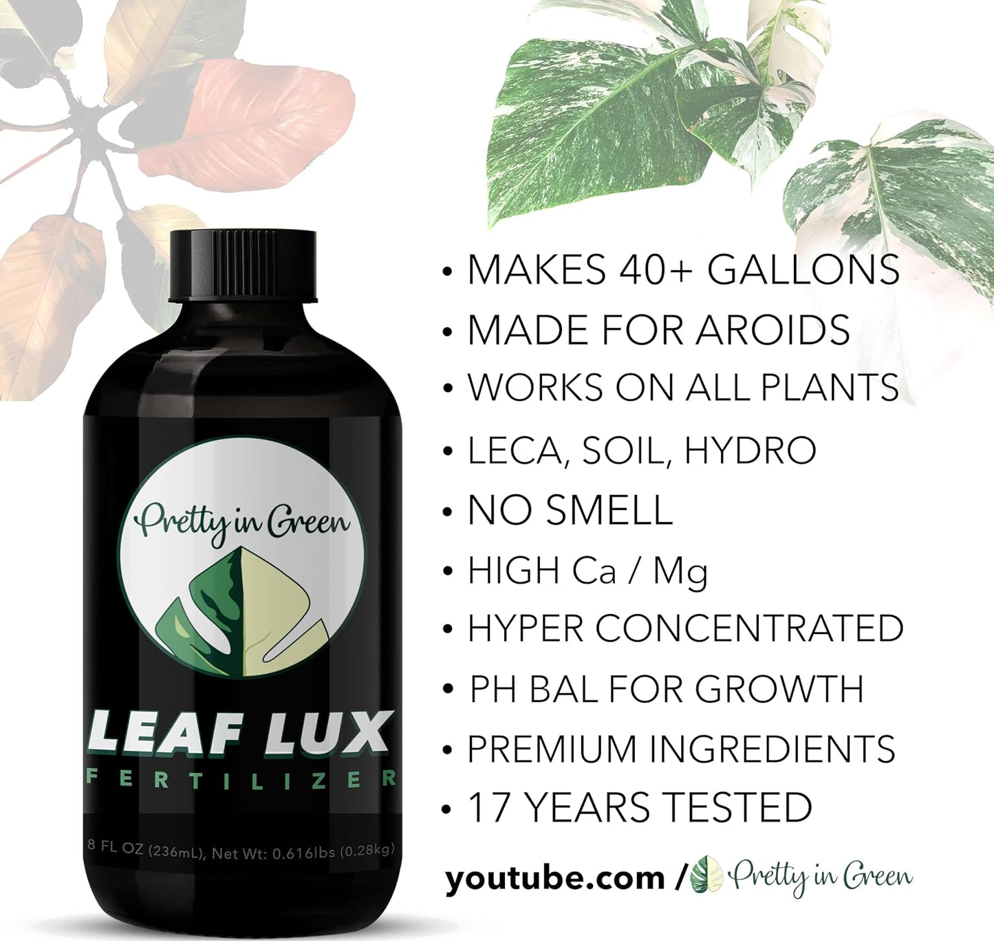 Fertilizante líquido Leaf LUX para plantas 40gal