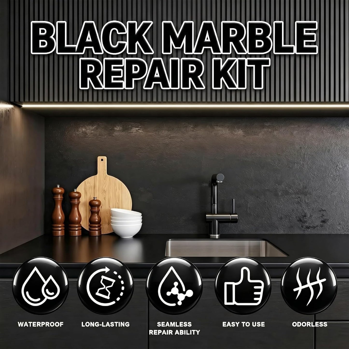 Kit adhesivo reparación grietas azulejos bañera