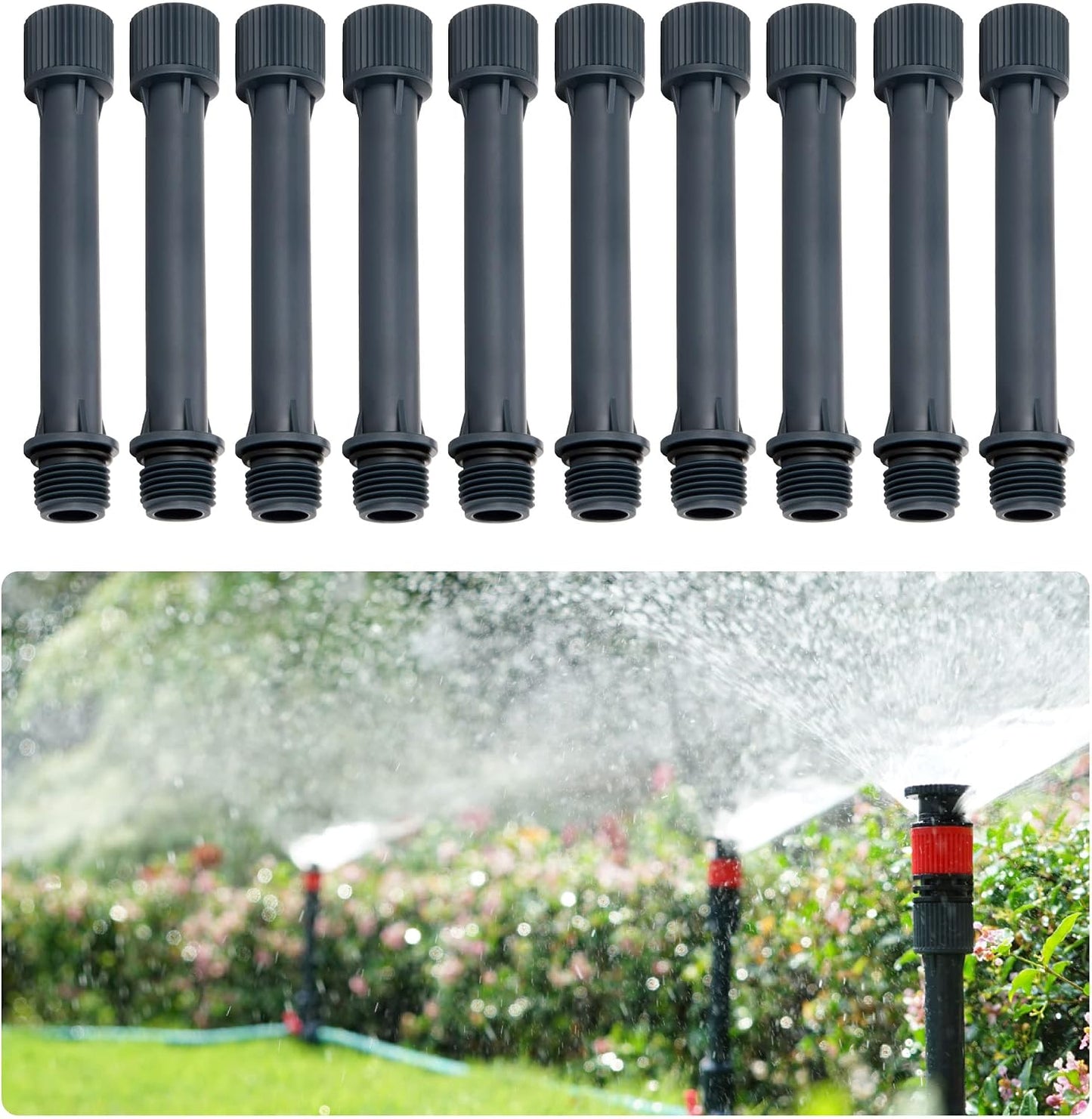 Juego 10 extensión aspersor 5pulg comp cabezal rociador