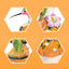 Soporte colibrí seta decoración jardín exterior interior
