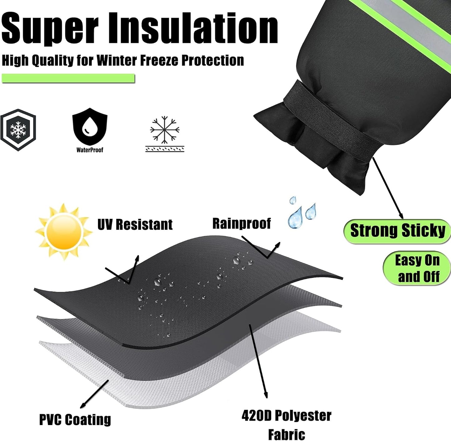 Funda grifo exterior invierno 7.1x9.8 impermeable