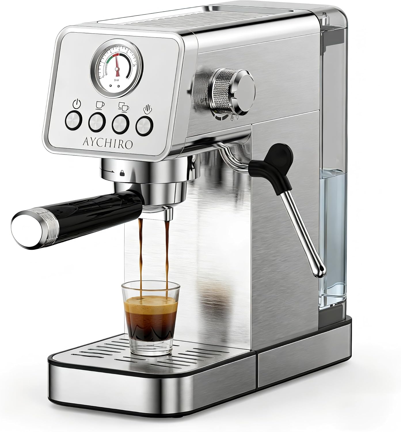 Máquina Espresso 20 Bar Compacta con Calentador Tazas