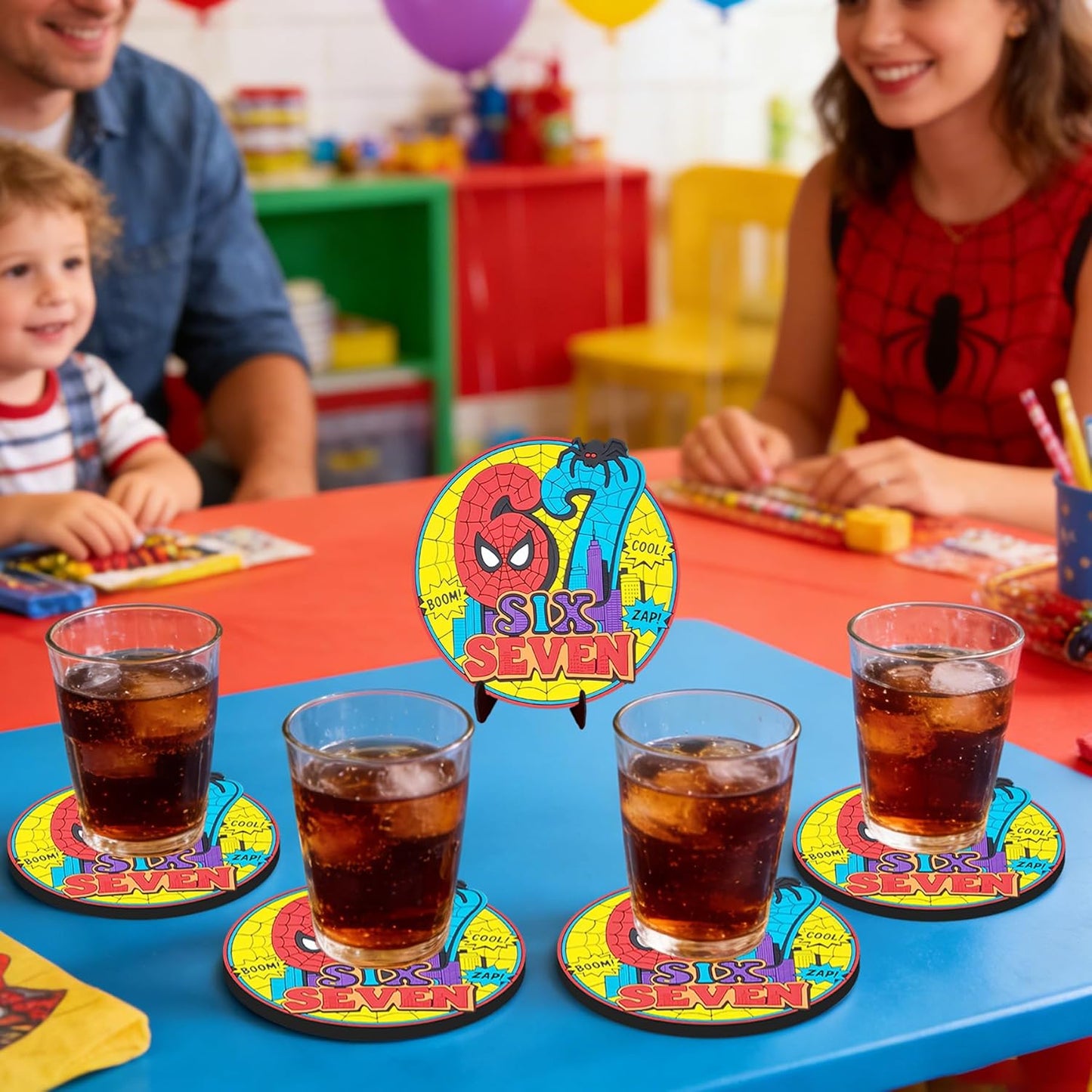 Posavasos Spider Web para bebidas 6-7 decoración hogar