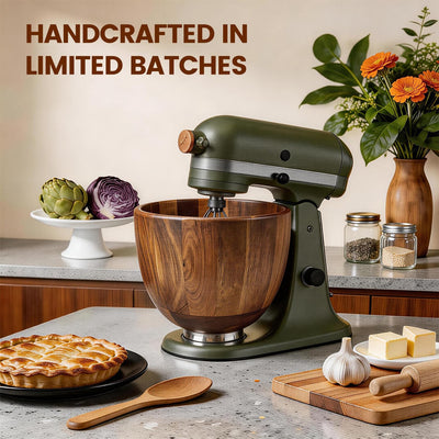 Tazón madera nogal comp KitchenAid 4.5-5qt con base acero