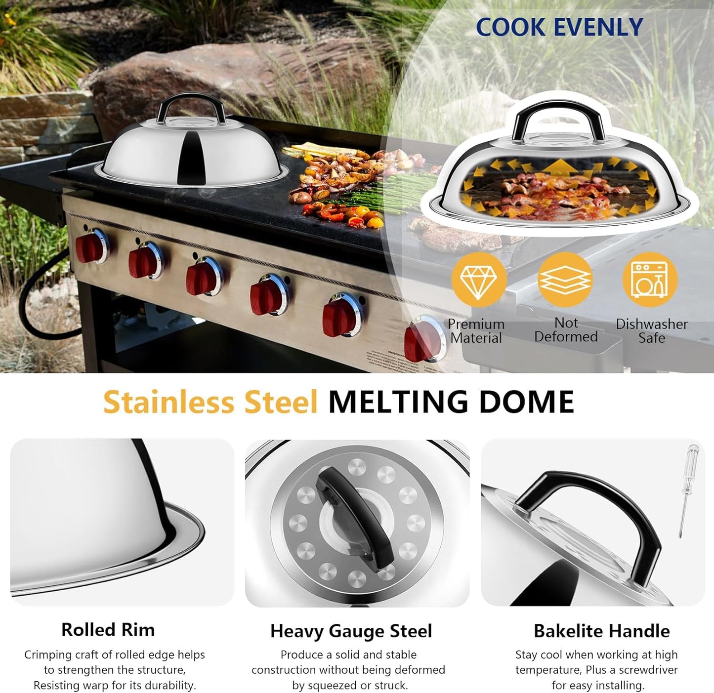 Set accesorios plancha 18 pzas para camping y cocinar al aire libre
