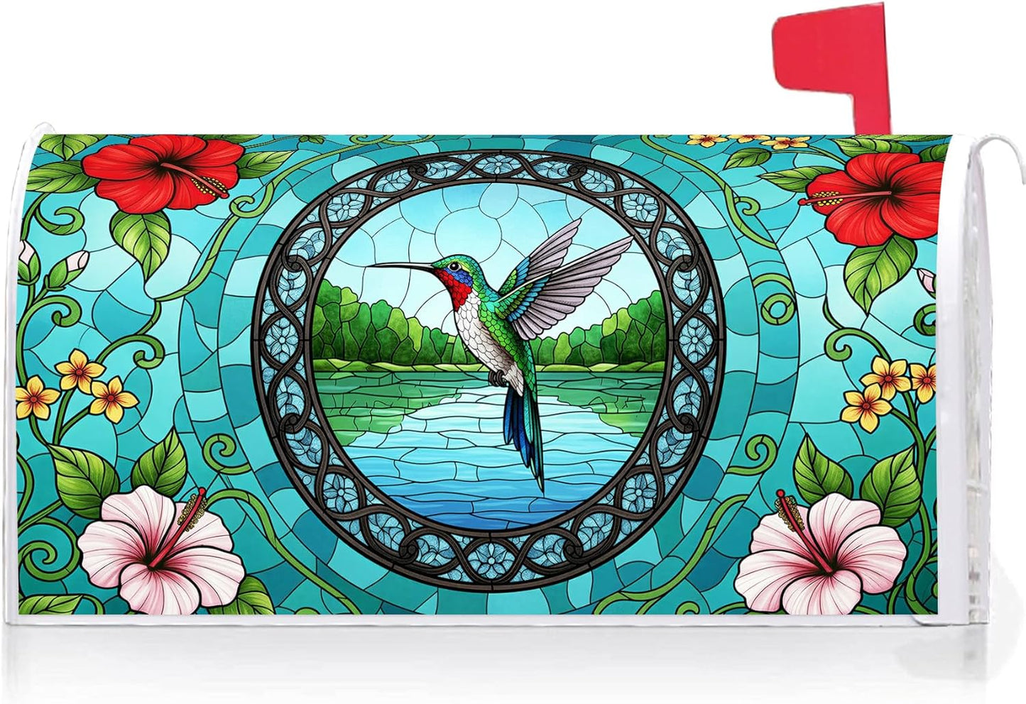 Cubierta buzón flores colores surtidos 21x18pulg