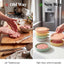 Juego moldes silicona hamburguesas reutilizable antiadherente