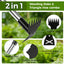 Extractor malezas 63pulg mango extensible 2en1 jardín