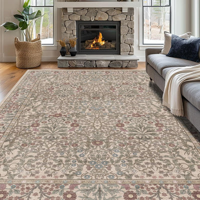Alfombra musgo 8x10ft lavable suave antideslizante bohemio