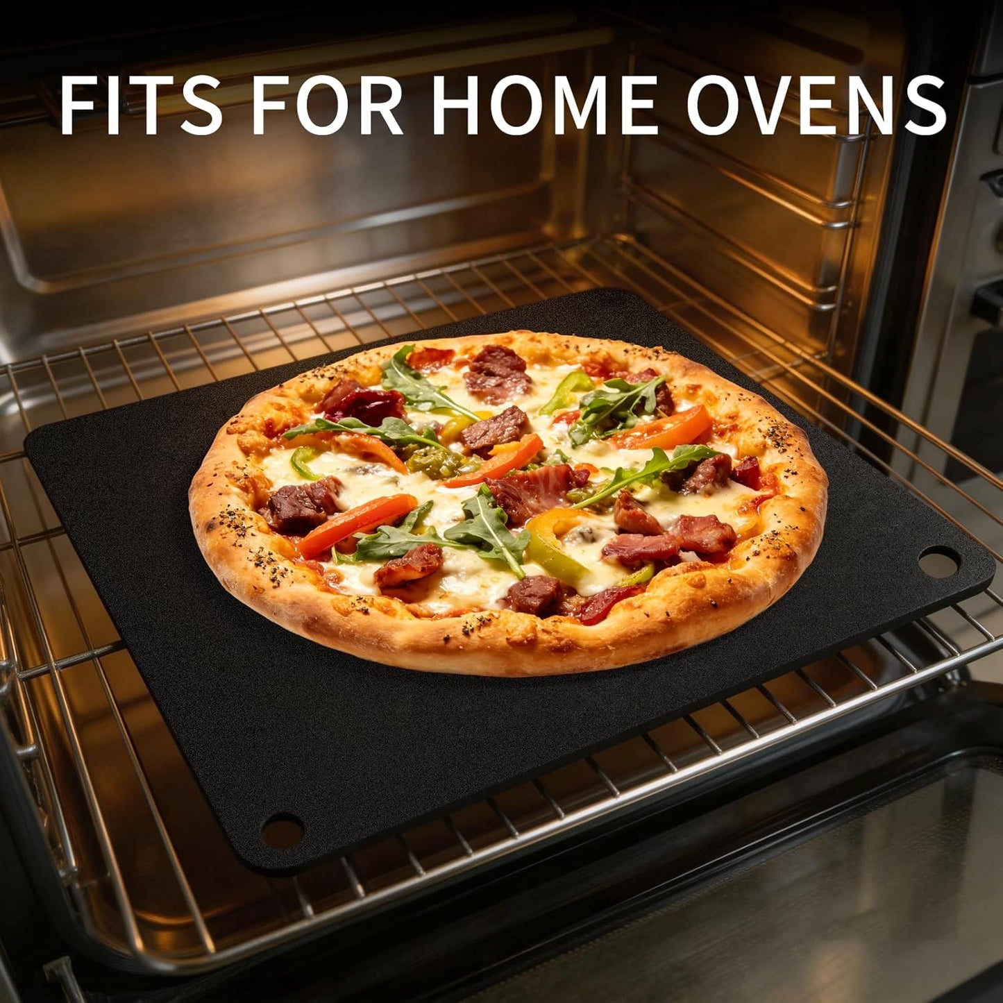 Plancha para pizza acero inox 16x13.4 pulg profesional