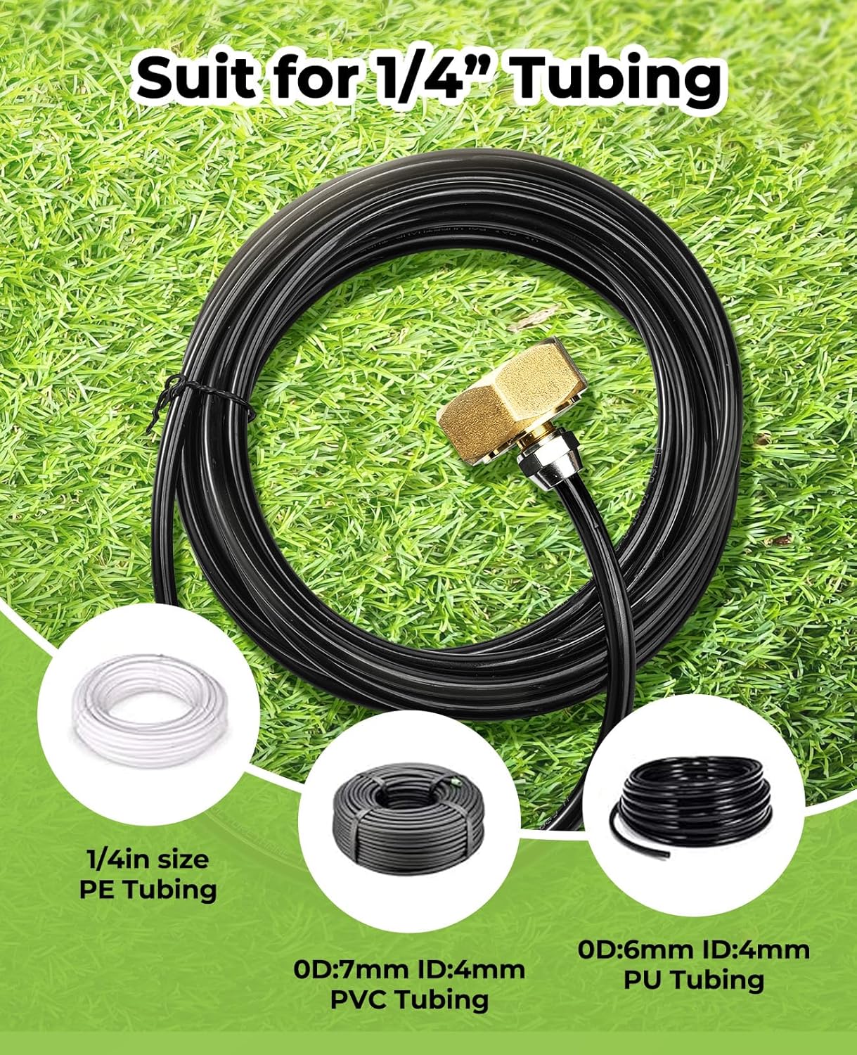 Adaptador grifo 3/4 a 1/4 pulg latón