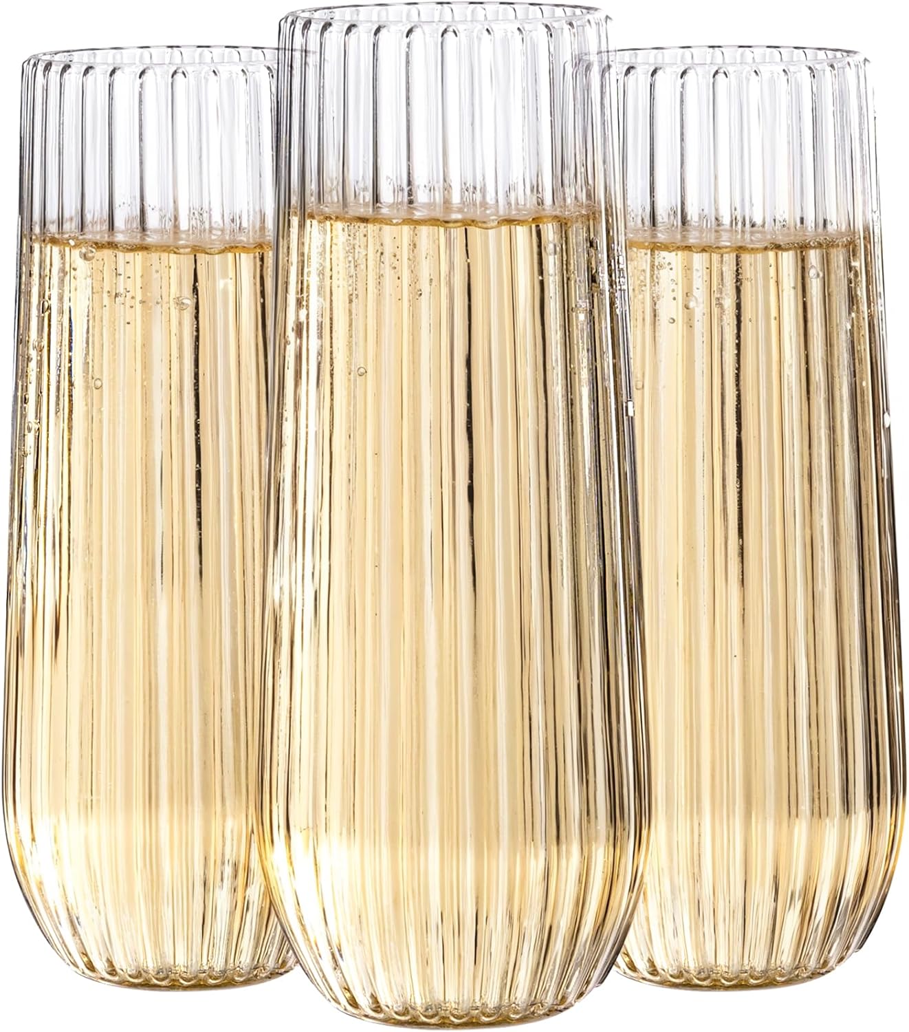 Set 48 Copas Champán Plástico para Fiestas Bodas