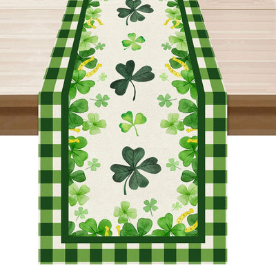 Tréboles verdes de cuatro hojas XCHI decoración de mesa para fiesta