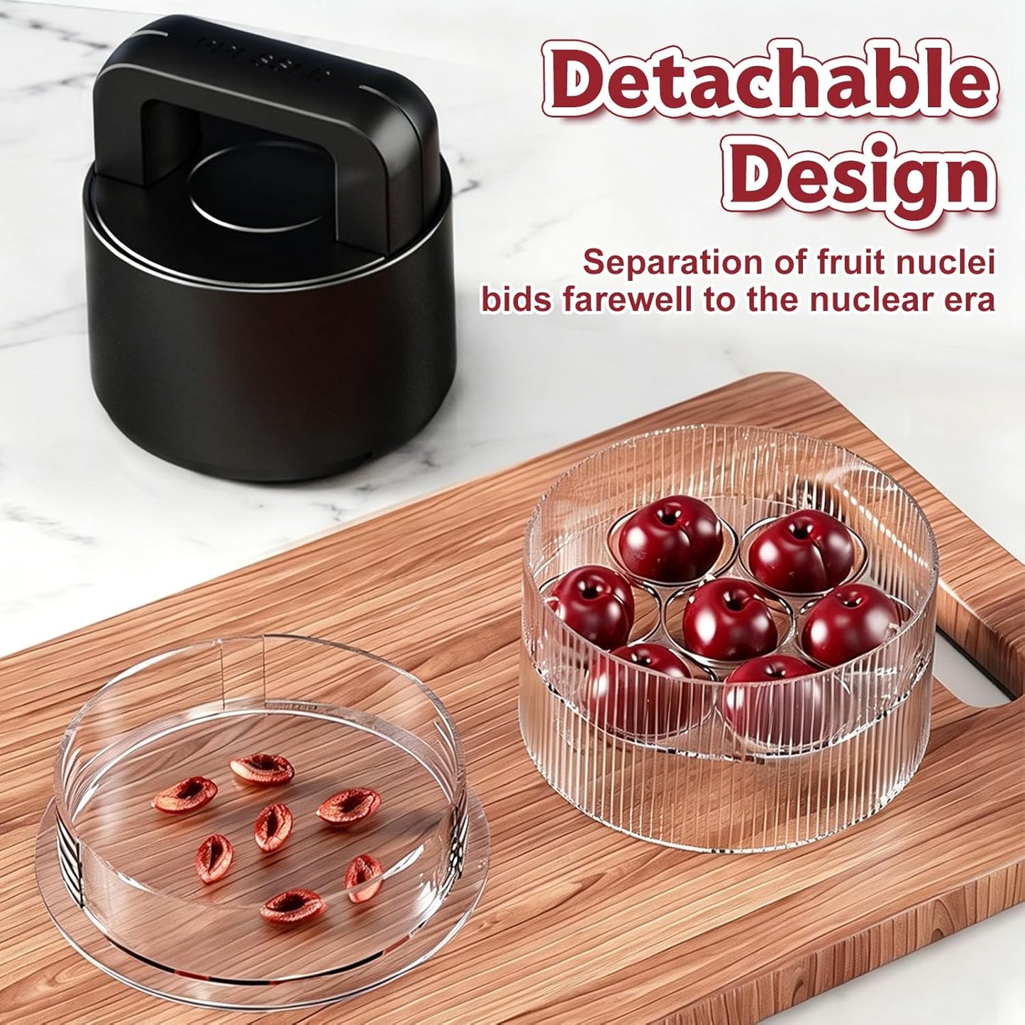 Cherry Pitter descorazonador múltiple 7 en 1 con ranuras grandes
