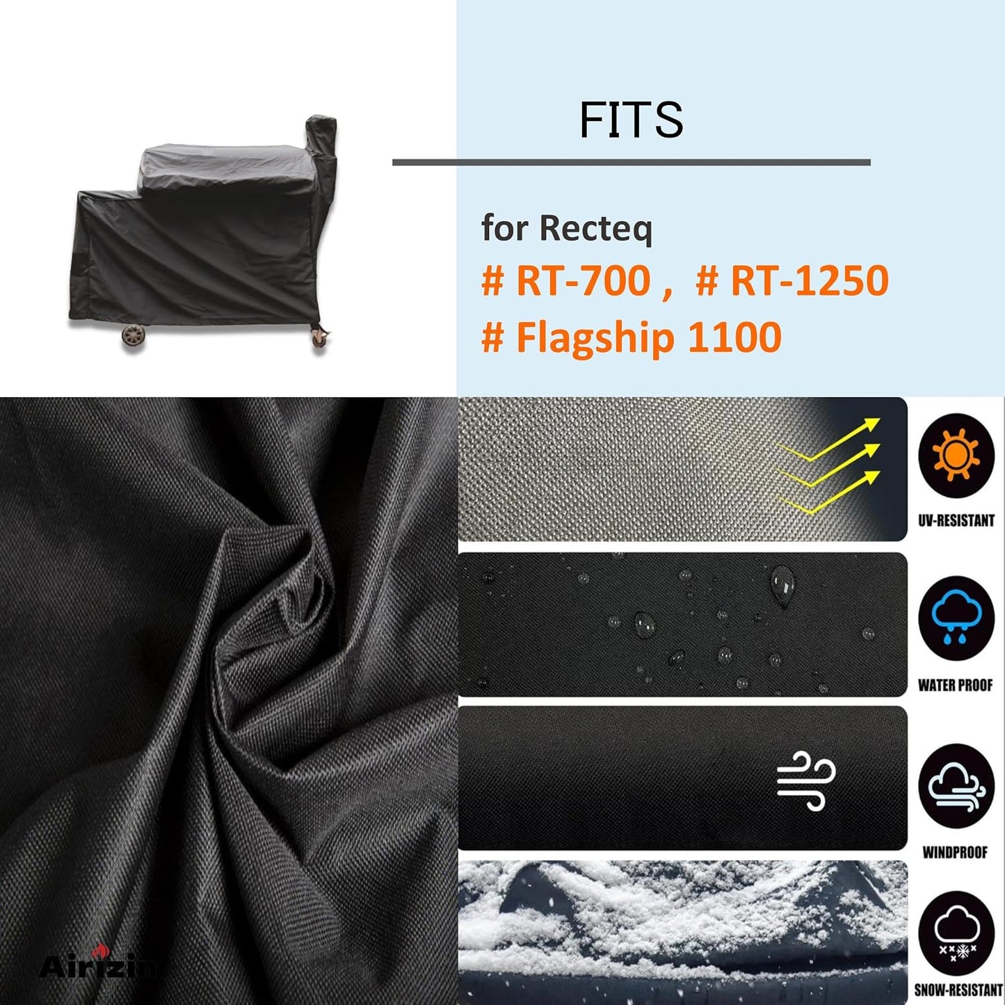 Cubierta parrilla pellets Recteq Flagship 1100/1600