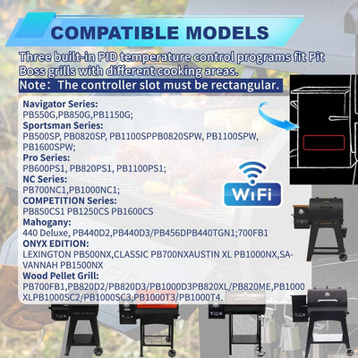 Controlador parrilla pellets WiFi PID Pit Boss 440-1600