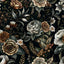 Papel tapiz floral vintage oscuro autoadhesivo extraíble