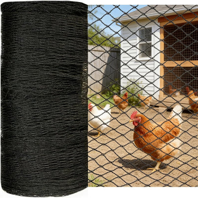 Red pájaros gallinero 15x15ft malla 1/2pulg cubierta techo jardín