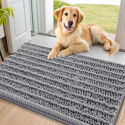 Tapete puerta perro 36x24pulg felpilla absorbente antideslizante