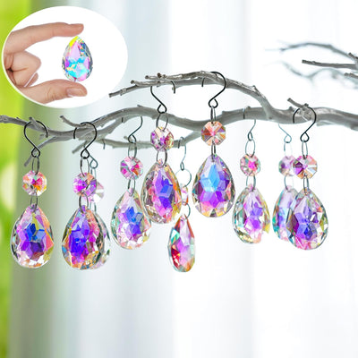 Atrapasol cristal 3pulg prismas colgantes 10pzas decoración
