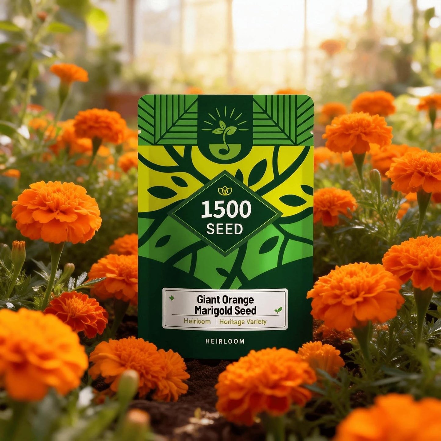 Semillas caléndula naranja para jardín balcones ventanas