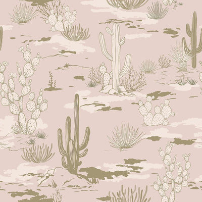 Papel Tapiz Western Toile para Niñas Dormitorio