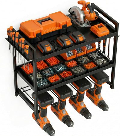 Organizador herramientas pared 3 niveles 66lb inalámbricas
